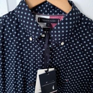 Tommy Hilfiger Dark Blue Patterned Shirt